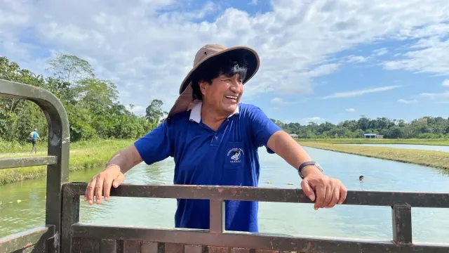 Evo Morales en El Chapare.