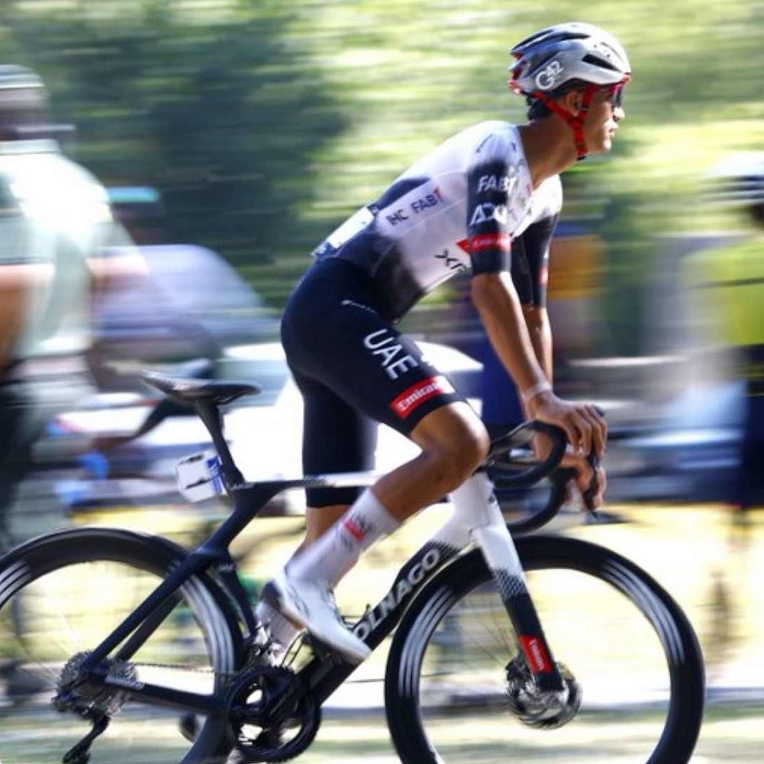 El ciclista mexicano Isaac del Toro hoy 7 de agosto de 2025