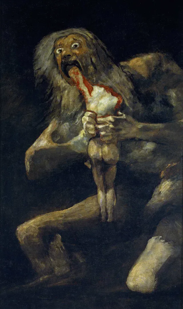 Saturno devorando a sus hijos, cuadro de Goya