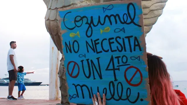 El activismo en contra del cuarto muelle lleva más de tres años en resistencia. Foto David Paqui / AFP