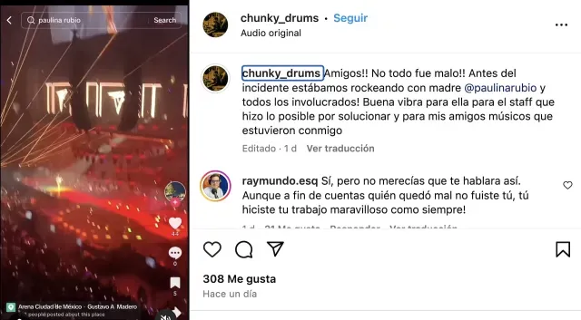 Luis Martínez sobre incidente con Paulina Rubio