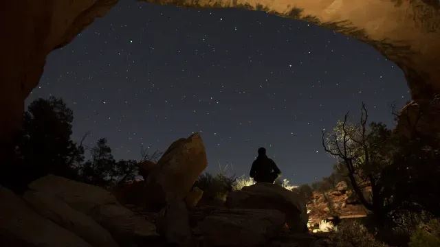 Una de las actividades predilectas en el Canyonlands National Park es el acampar para disfrutar de la noche estrellada.