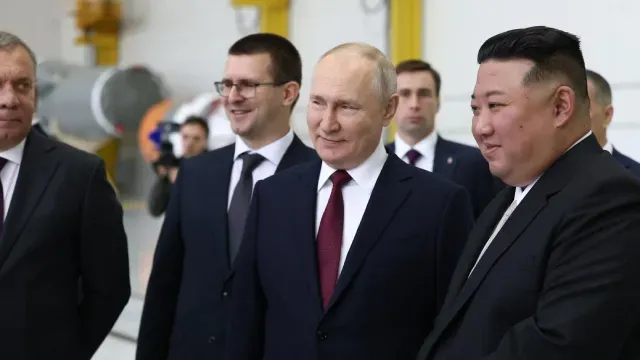 Kim Jong un y Vladimir Putin