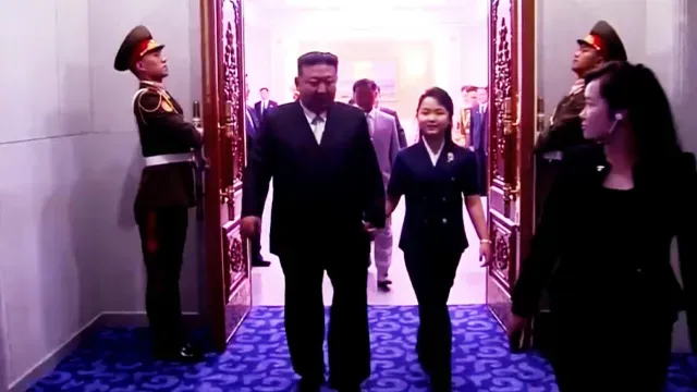 Kim Jong Un y su hija Kim Ju-Ae