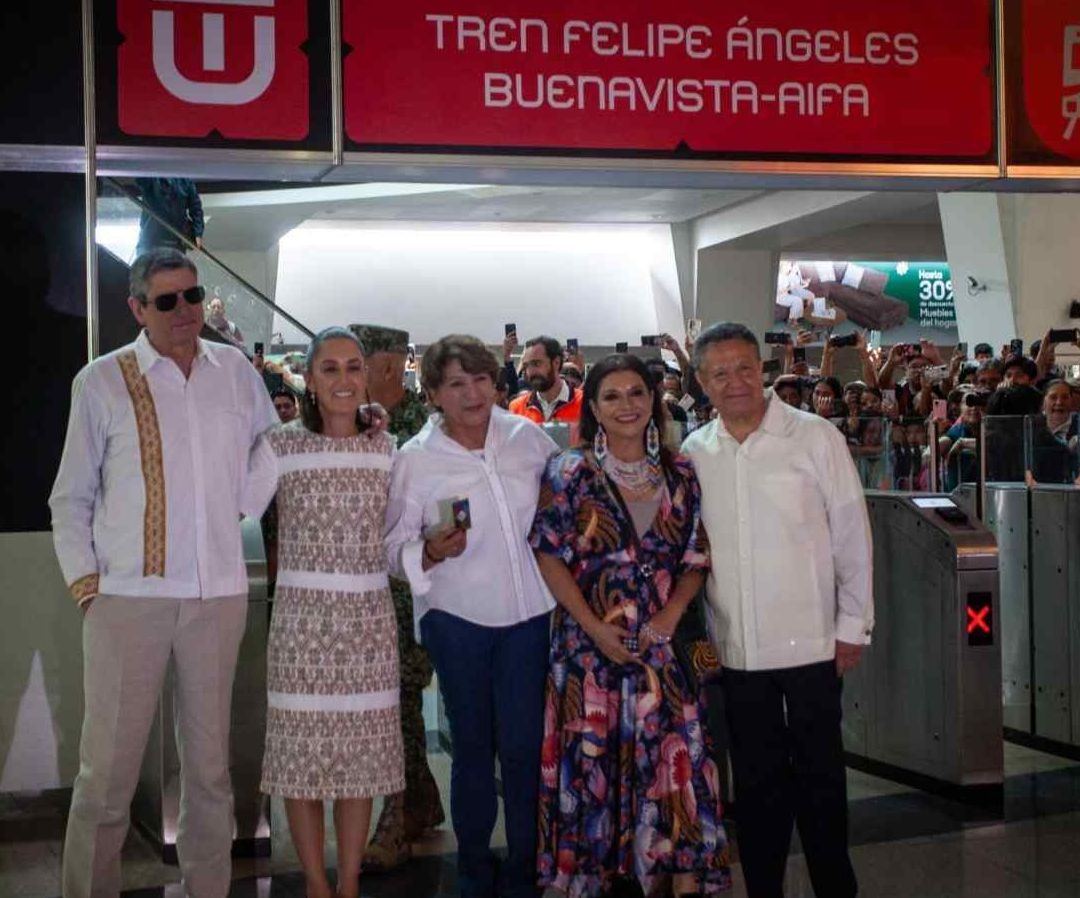 Sheinbaum inaugura línea del Tren Suburbano de Buenavista al AIFA. Foto:Cuartoscuro