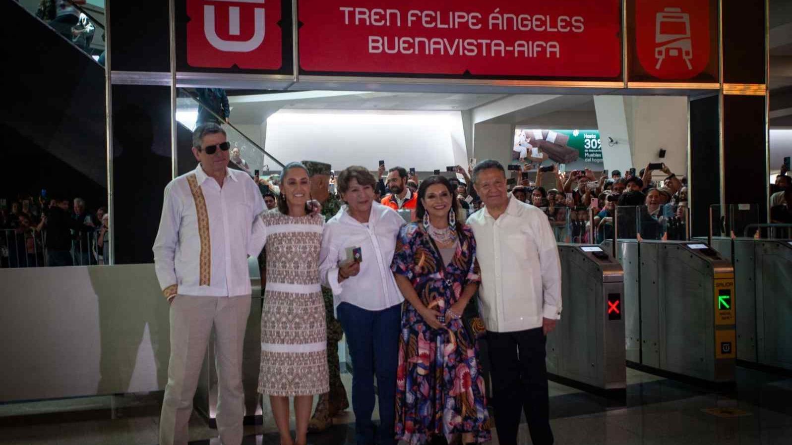 Sheinbaum inaugura línea del Tren Suburbano de Buenavista al AIFA. Foto:Cuartoscuro