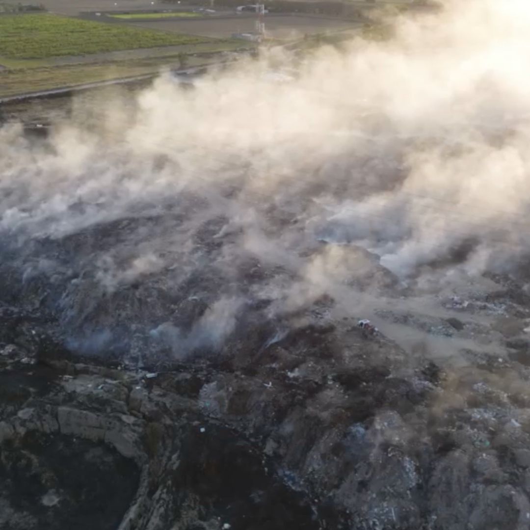 Incendio en vertedero de Zapopan provoca alerta atmosférica.