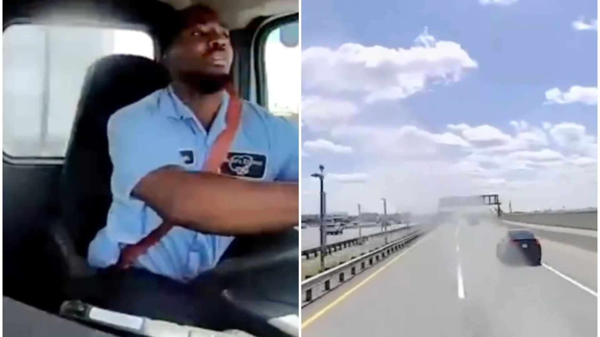 Avión Choca Contra Camión de Panadería en la Autopista de Nueva Jersey, EUA