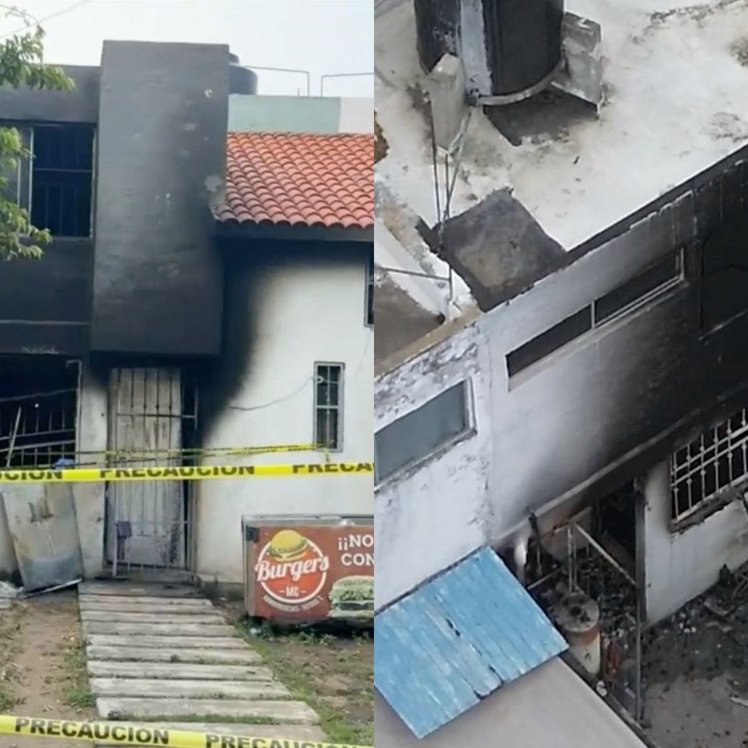vivienda quemada donde murió Luis Manuel de 14 años en Veracruz