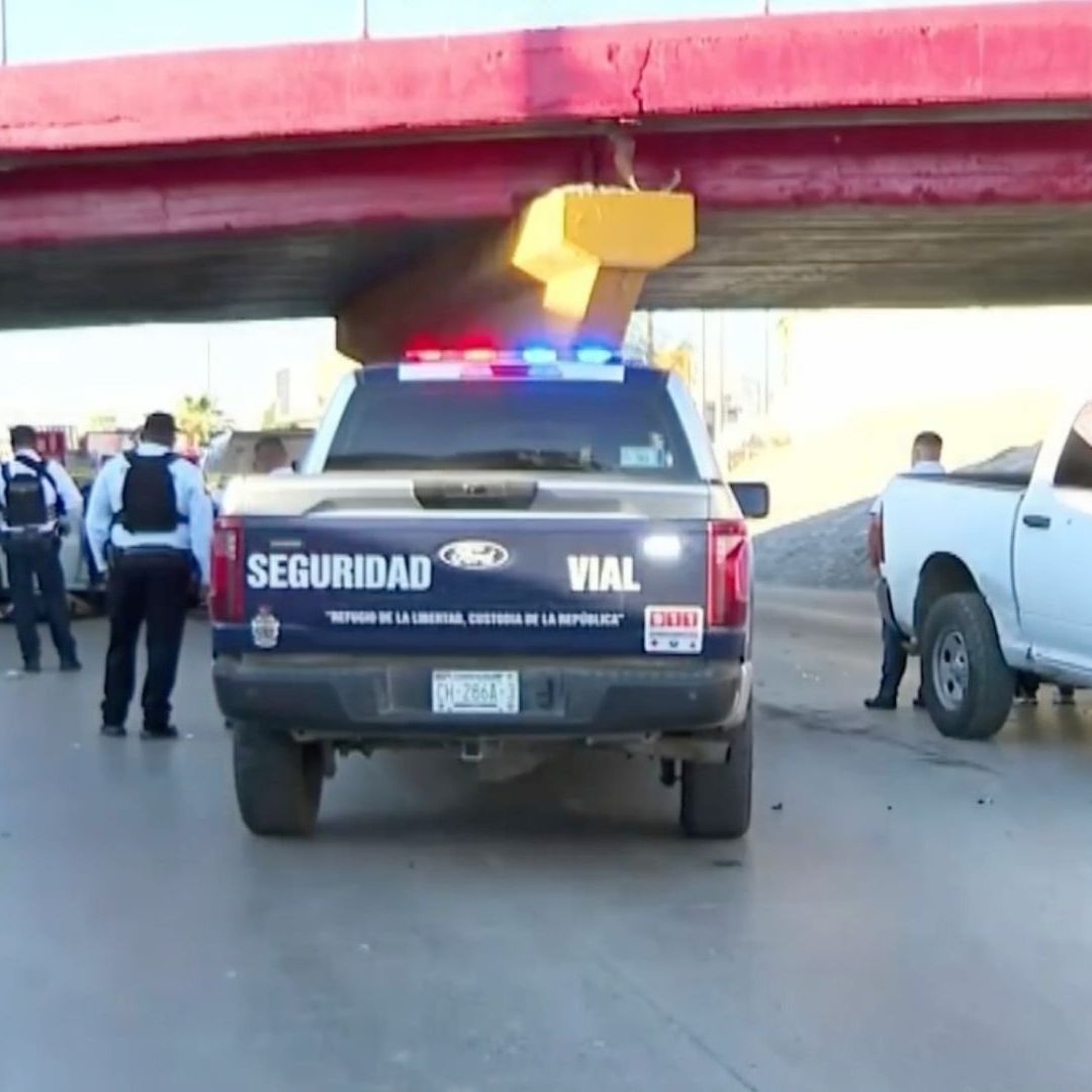 Mueren Dos Hombres Tras Choque en el Viaducto Díaz Ordaz en Ciudad Juárez, Chihuahua