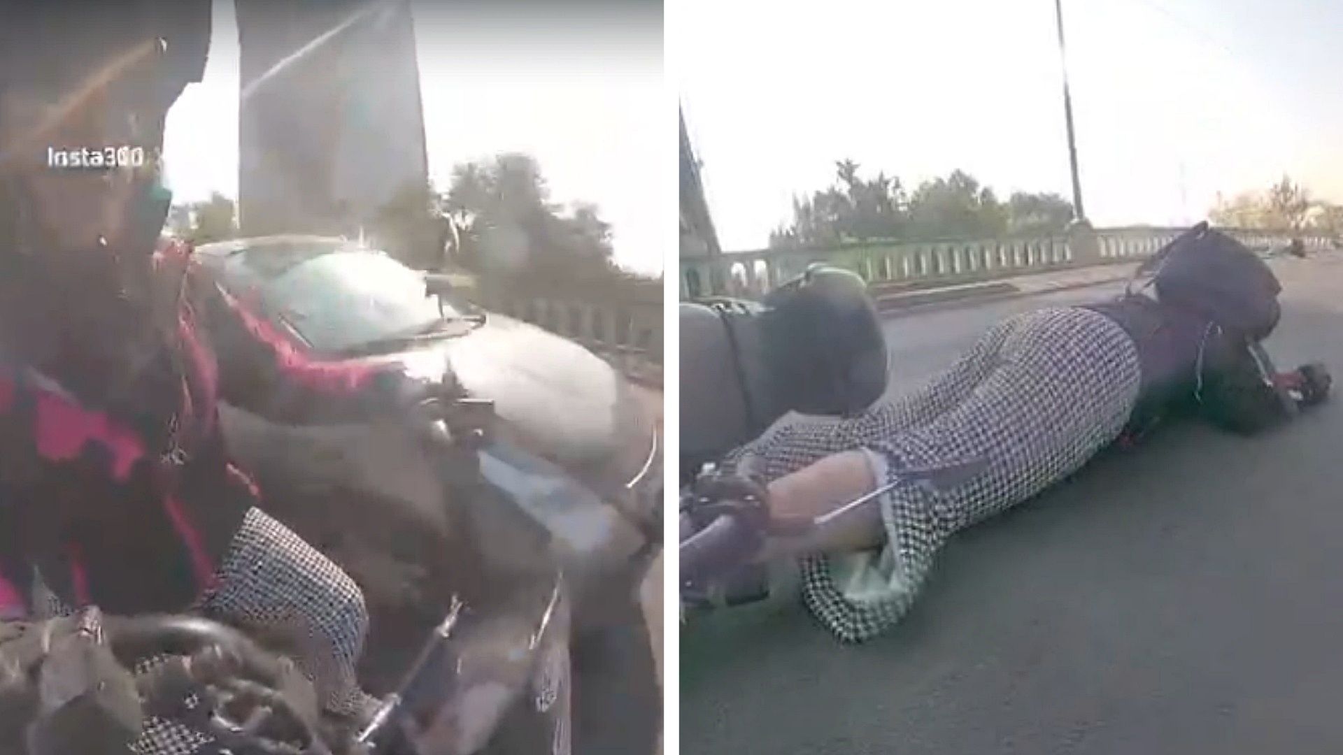 Cámara captó momento en que auto golpea a ciclista en CDMX. Foto: Captura de pantalla