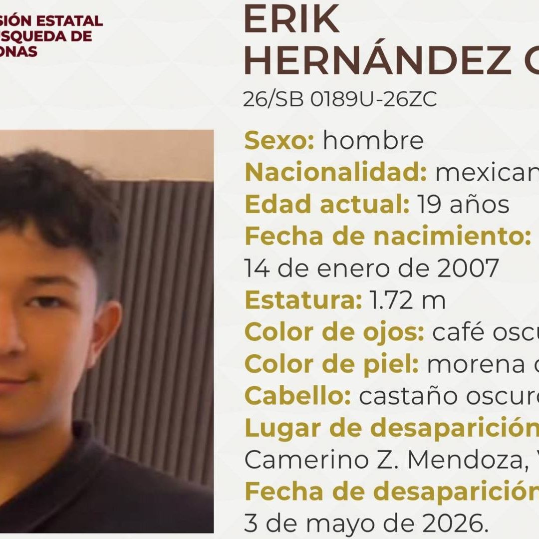 Buscan a Erick Hernández Cruz Joven Desaparecido Camerino Z Mendoza Veracruz Salió a Trabajar y No Regresó