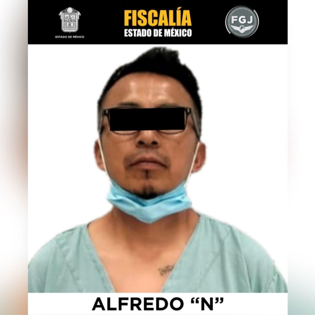 Alfredo ’N' fue ingresado al penal de Barrientos, en Estado de México. Foto: Fiscalía Edomex