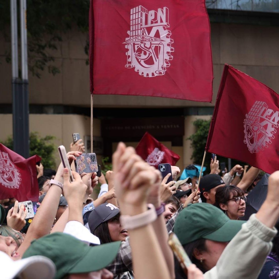 Marcha de estudiantes del IPN en la Ciudad de México en mayo 2026. Foto: Cuartoscuro | Archivo