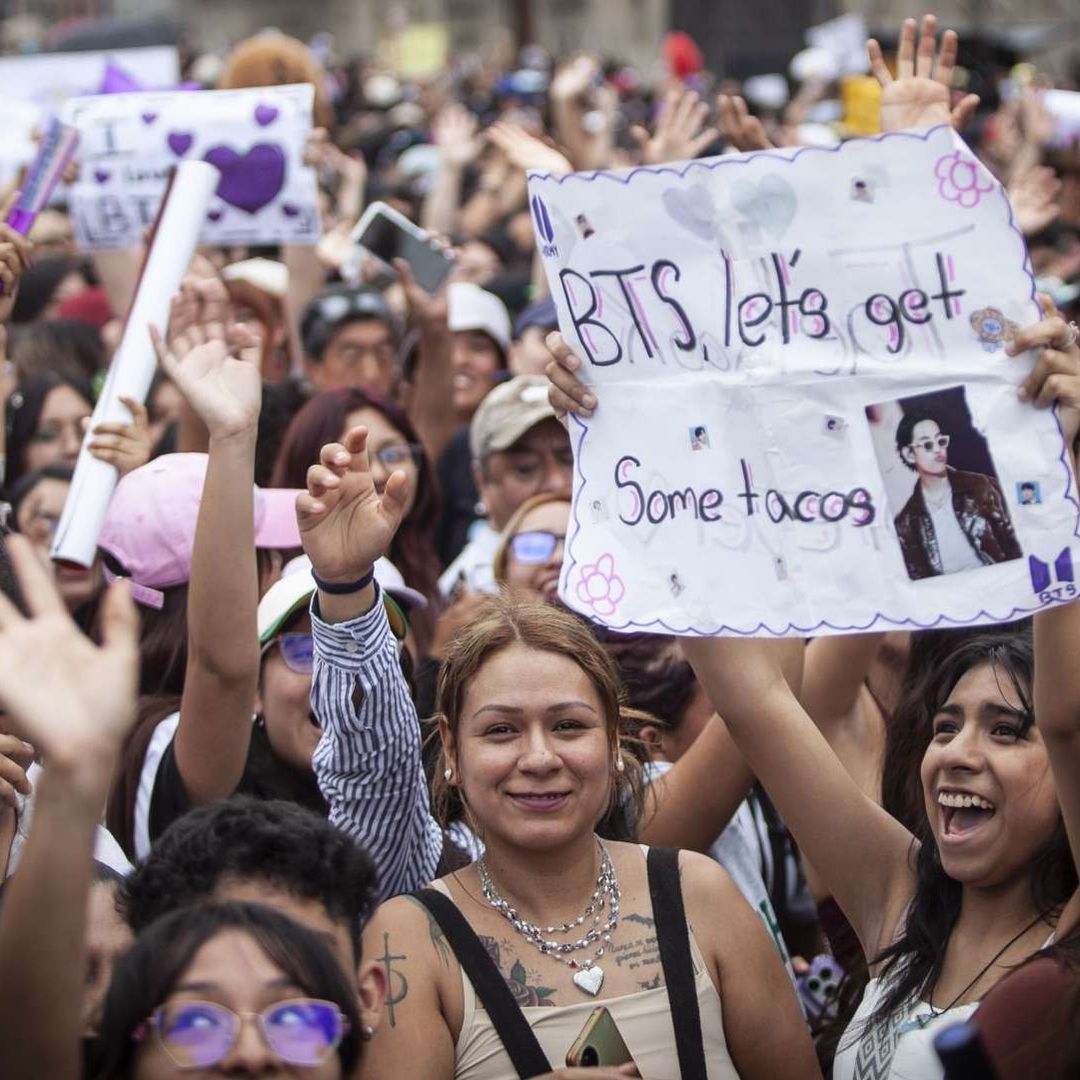 Army de BTS en el Zócalo de la Ciudad de México el 6 de mayo de 2026. Foto: Cuartoscuro