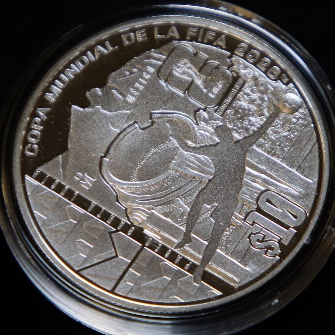 Moneda de plata conmemorativa del Mundial 2026