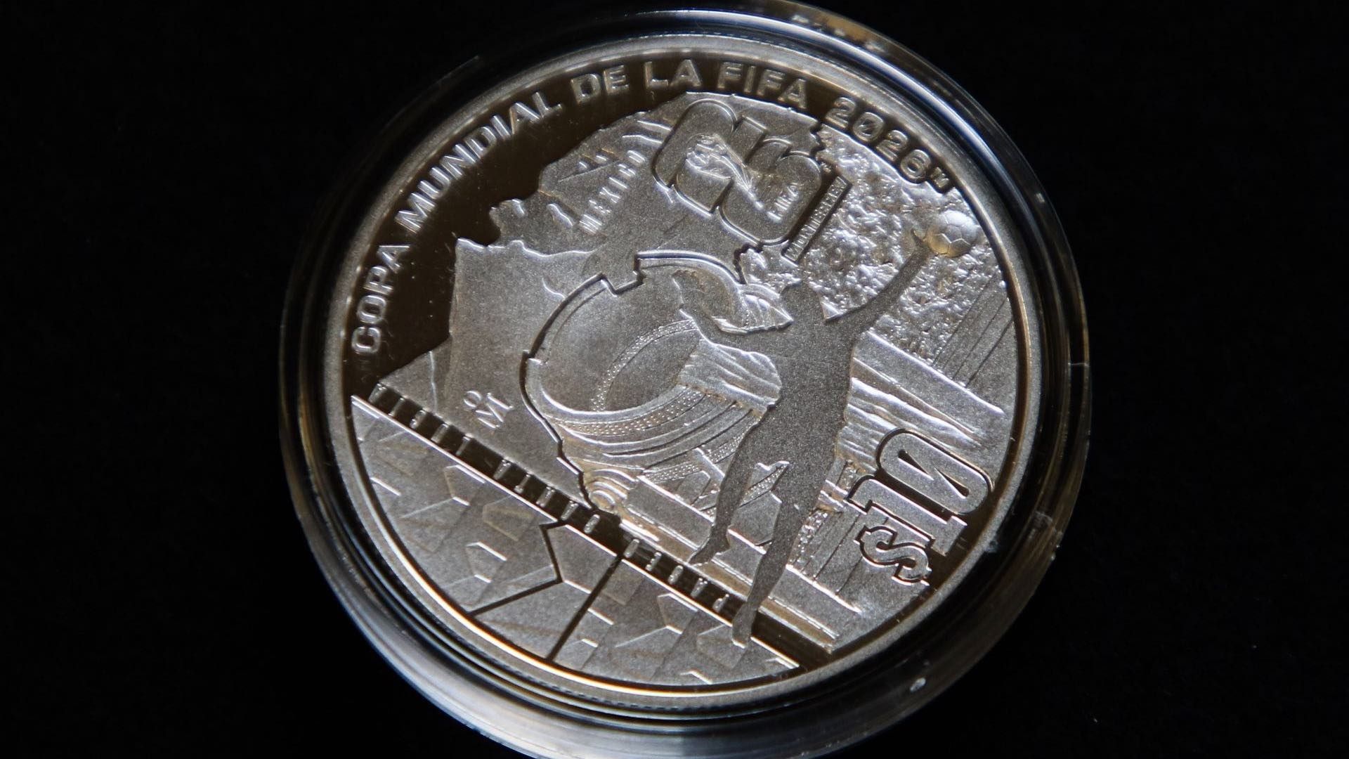 Moneda de plata conmemorativa del Mundial 2026