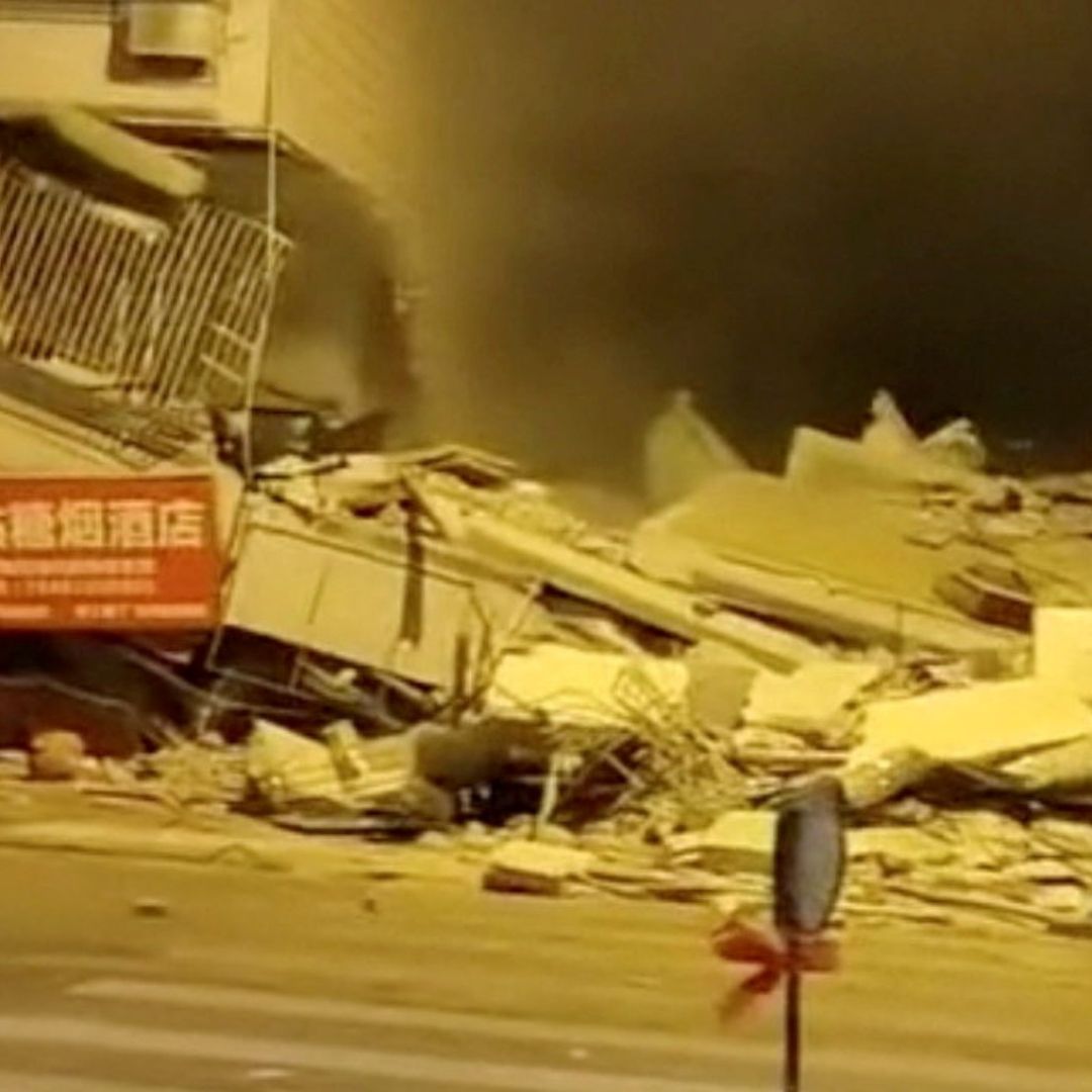El terremoto de hoy en China causó varios derrumbes. Foto: Reuters