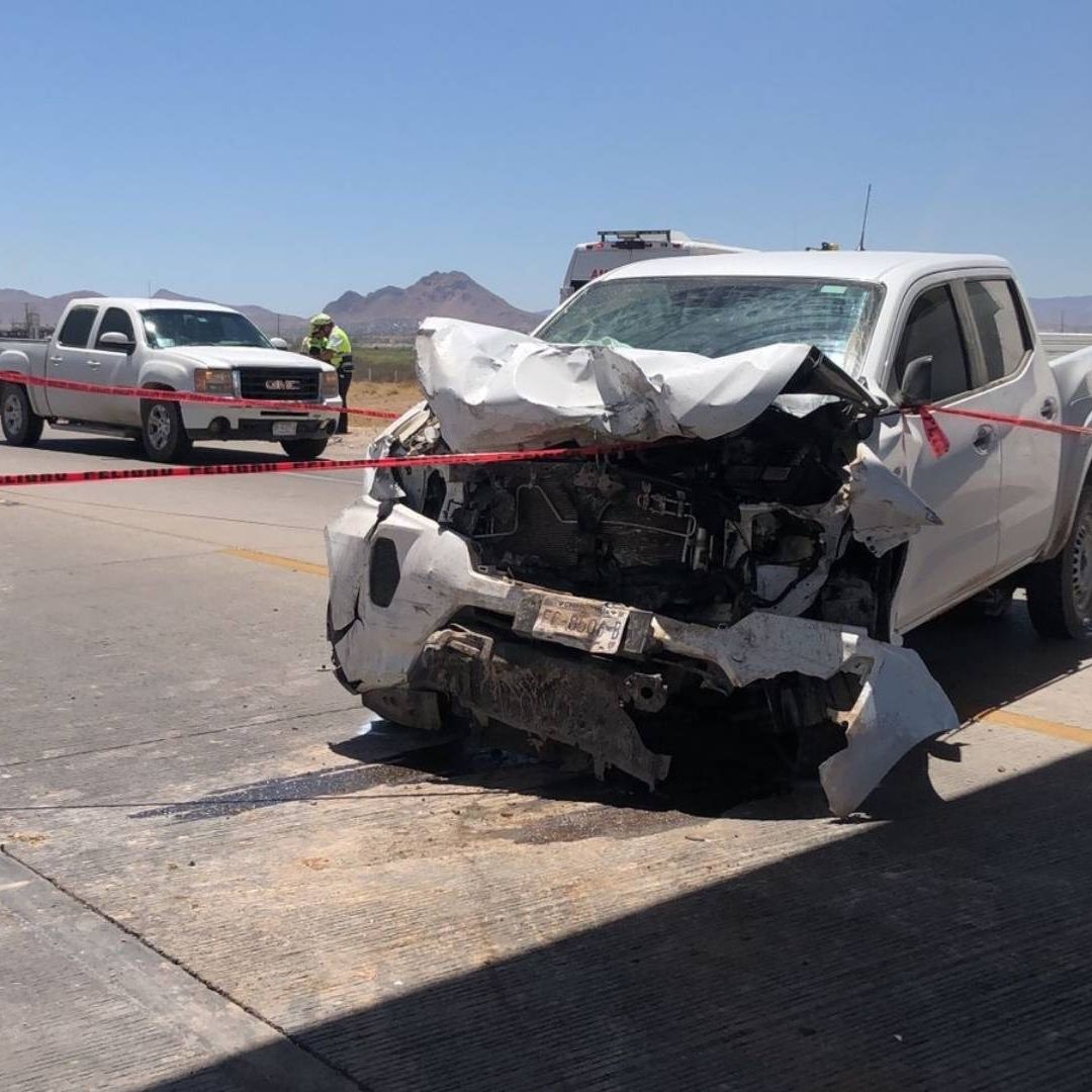 Muere Conductor Tras Choque en el Libramiento Oriente de Chihuahua; Hay una Mujer Herida