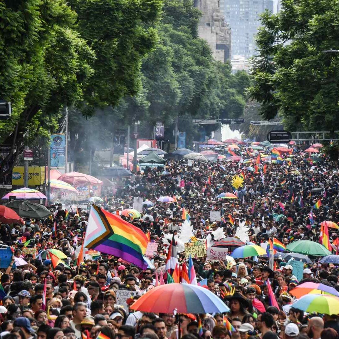Marcha del Orgullo LGBT+ en Ciudad de México el 28 de junio de 2025. Foto: Cuartoscuro | Archivo