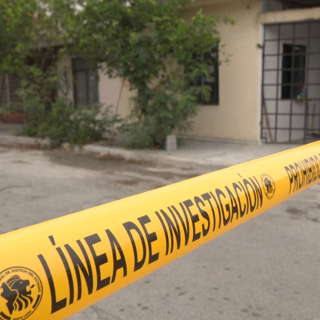 Zona acordonada por homicidio en la colonia Pueblo Nuevo en Apodaca