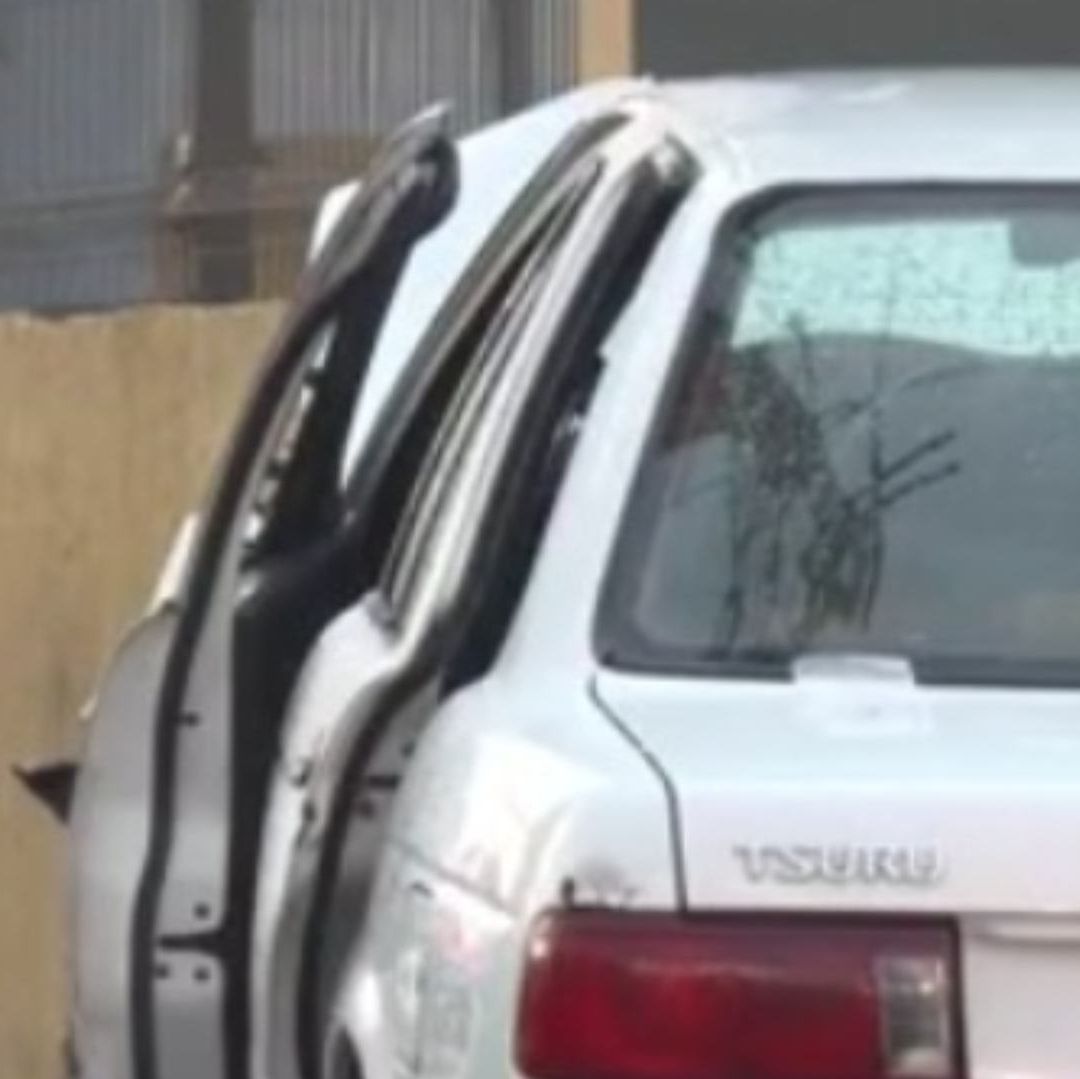 Carro chocado donde muere pareja