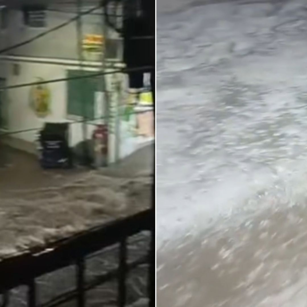 Reportan Vialidades Inundadas en Chimalhuacán y La Paz Por Fuertes Lluvias y Granizada.