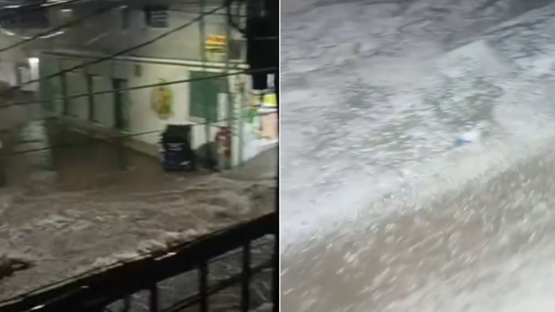 Reportan Vialidades Inundadas en Chimalhuacán y La Paz Por Fuertes Lluvias y Granizada.