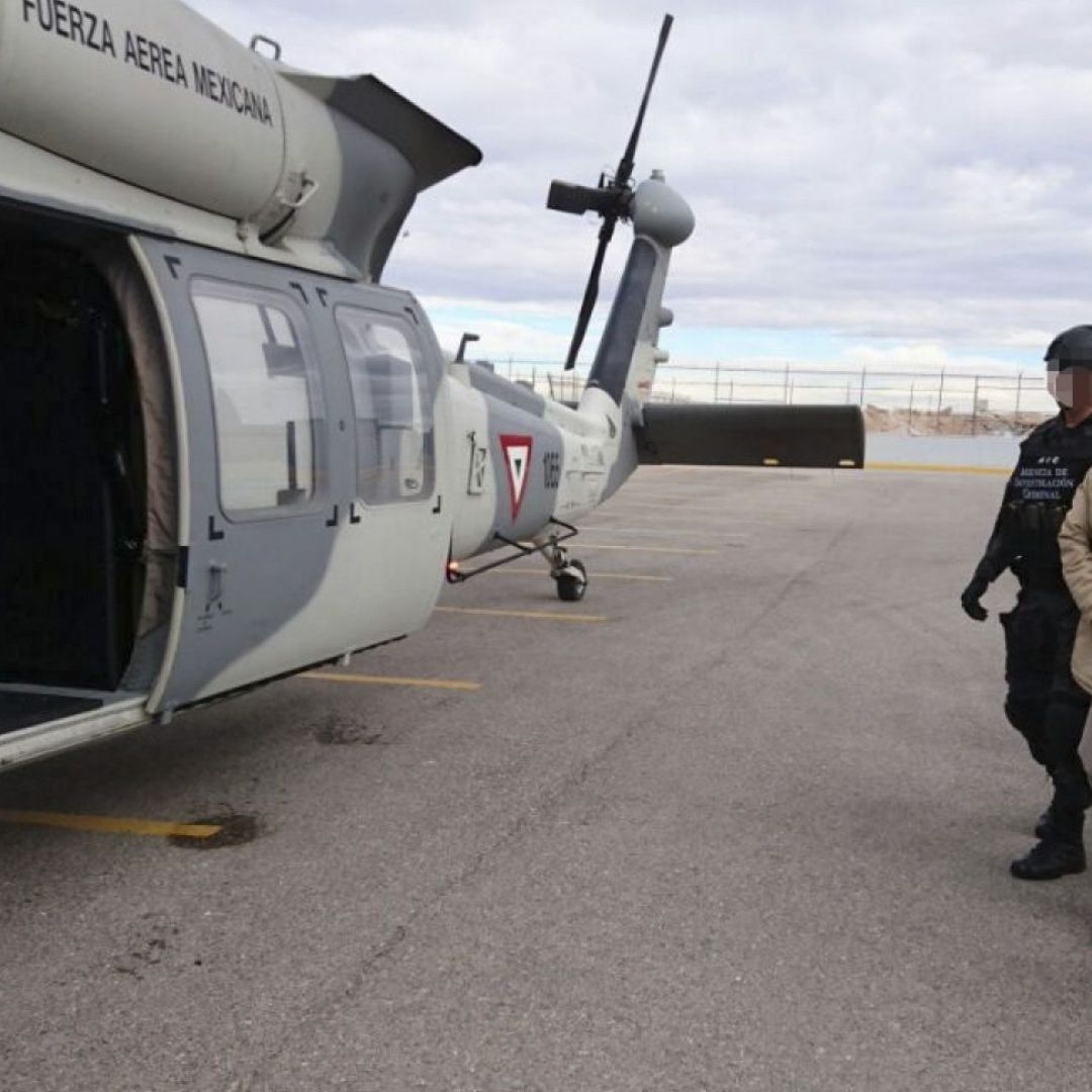 Traslado de ‘El Chapo’ Guzmán a Estados Unidos, en enero de 2017. Foto: Cuartoscuro | Archivo