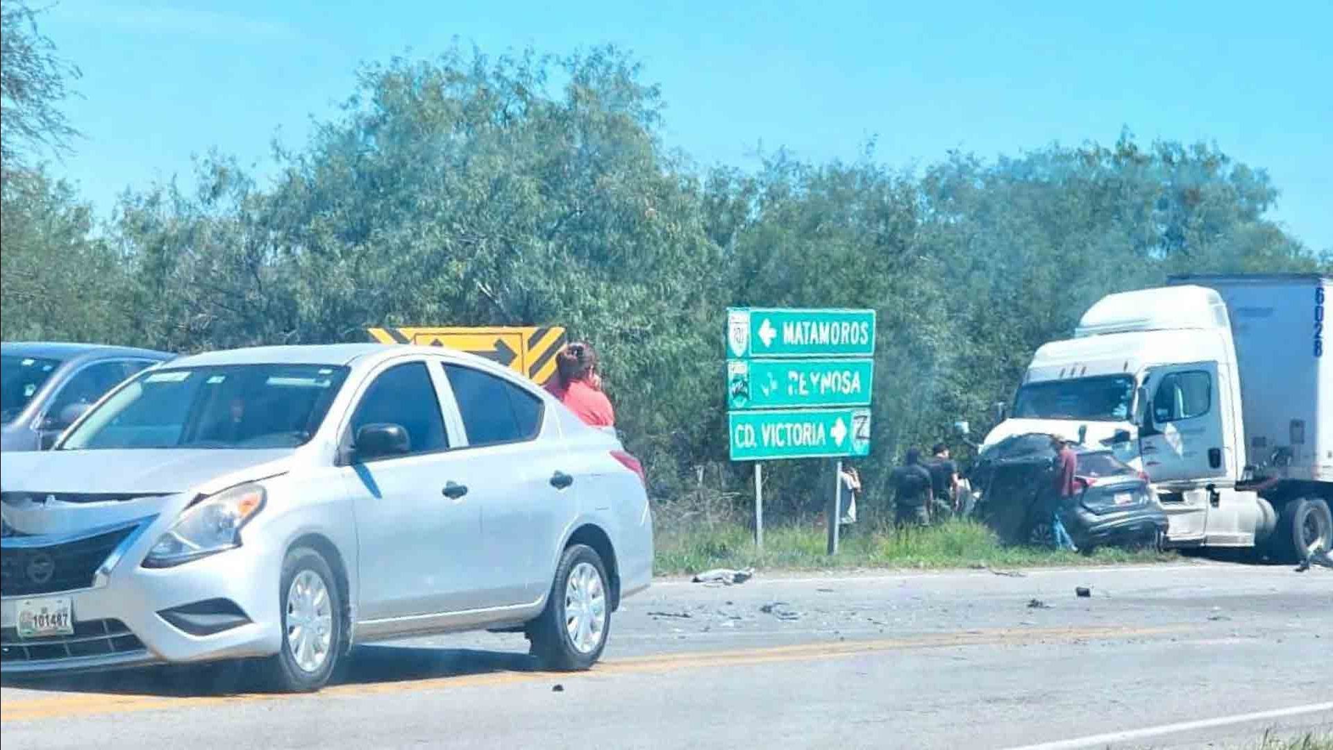 Dos Maestras de Reynosa Mueren tras Choque Múltiple en San Fernando, Tamaulipas.