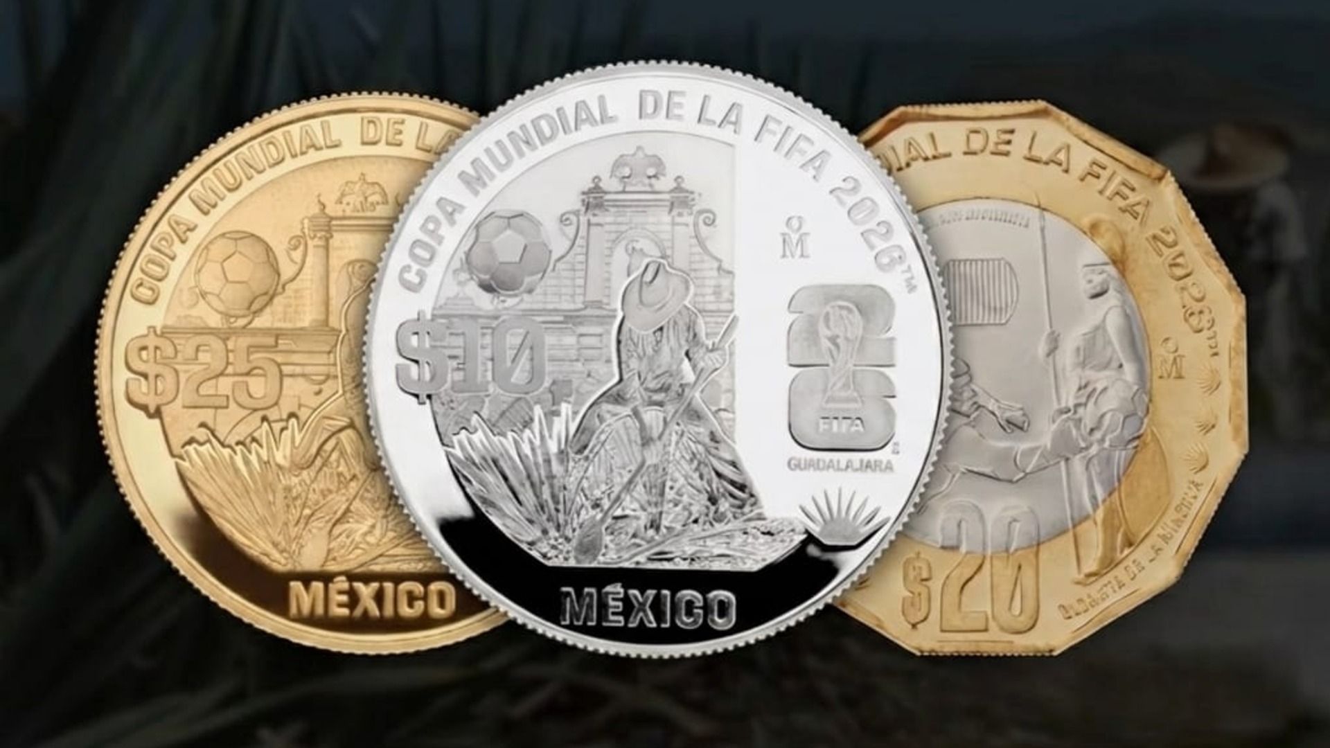 Estas son las monedas conmemorativas de Guadalajara por el Mundial 2026