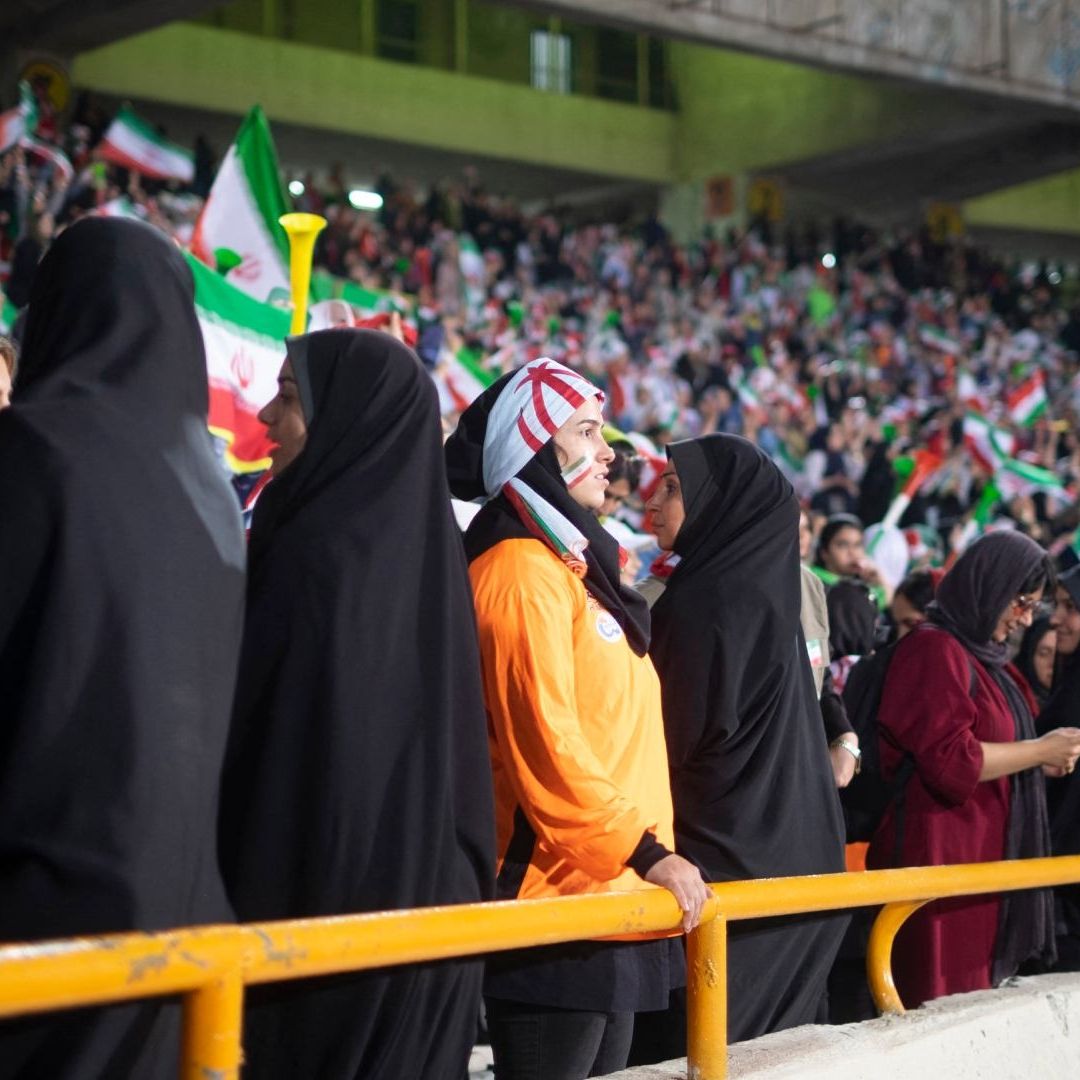 Aficionados de la selección de Irán