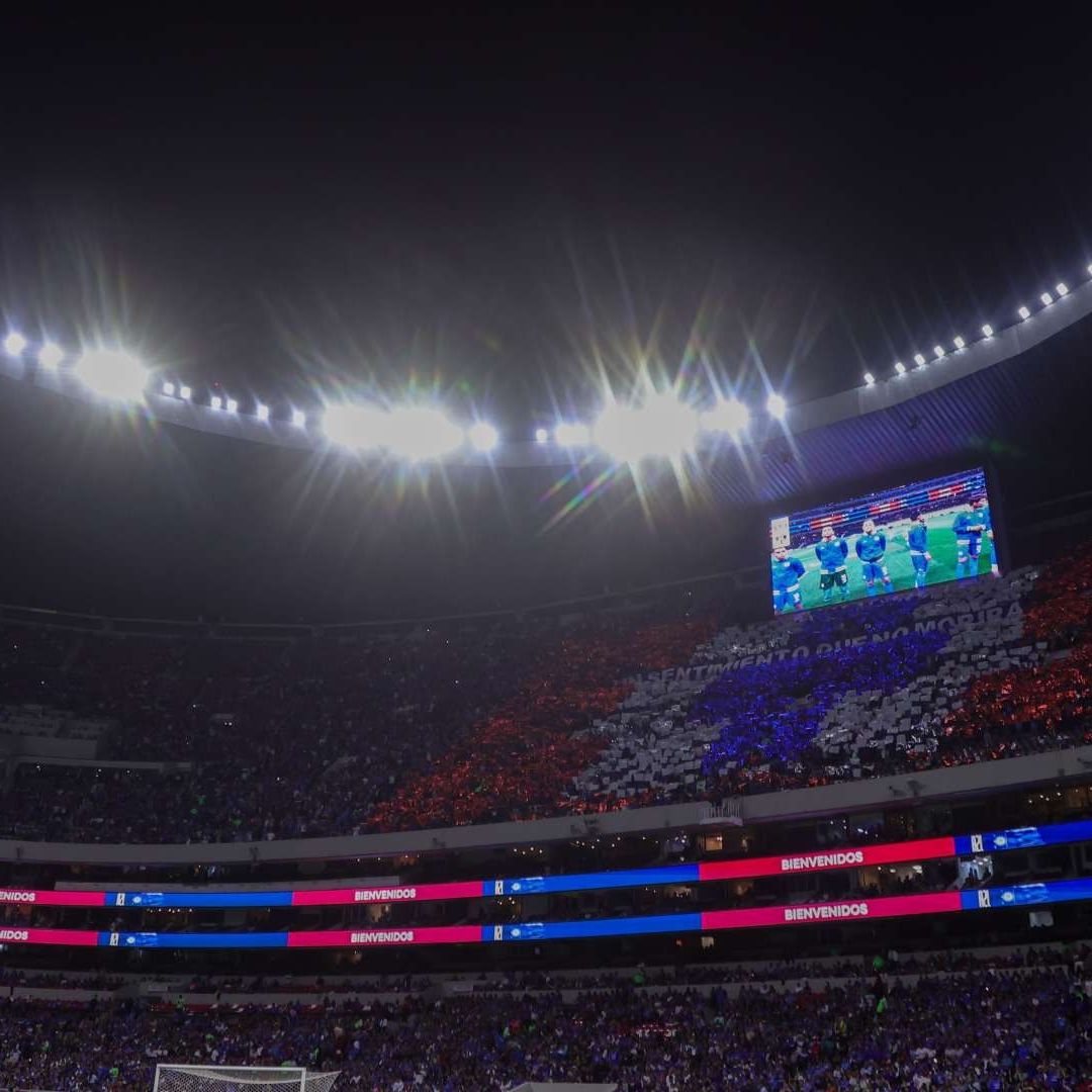 Mosaico del Cruz Azul previo a en el Estadio Banorte el 9 de mayo de 2026. Foto: Cuartoscuro | Archivo