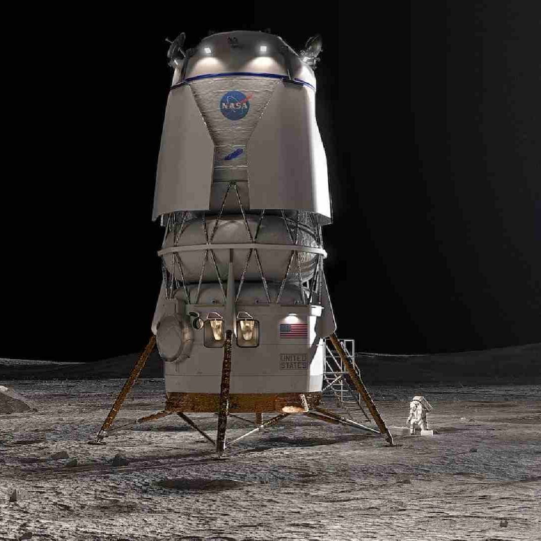 Blue Origin entrega a la NASA prototipo del módulo lunar Mark 2