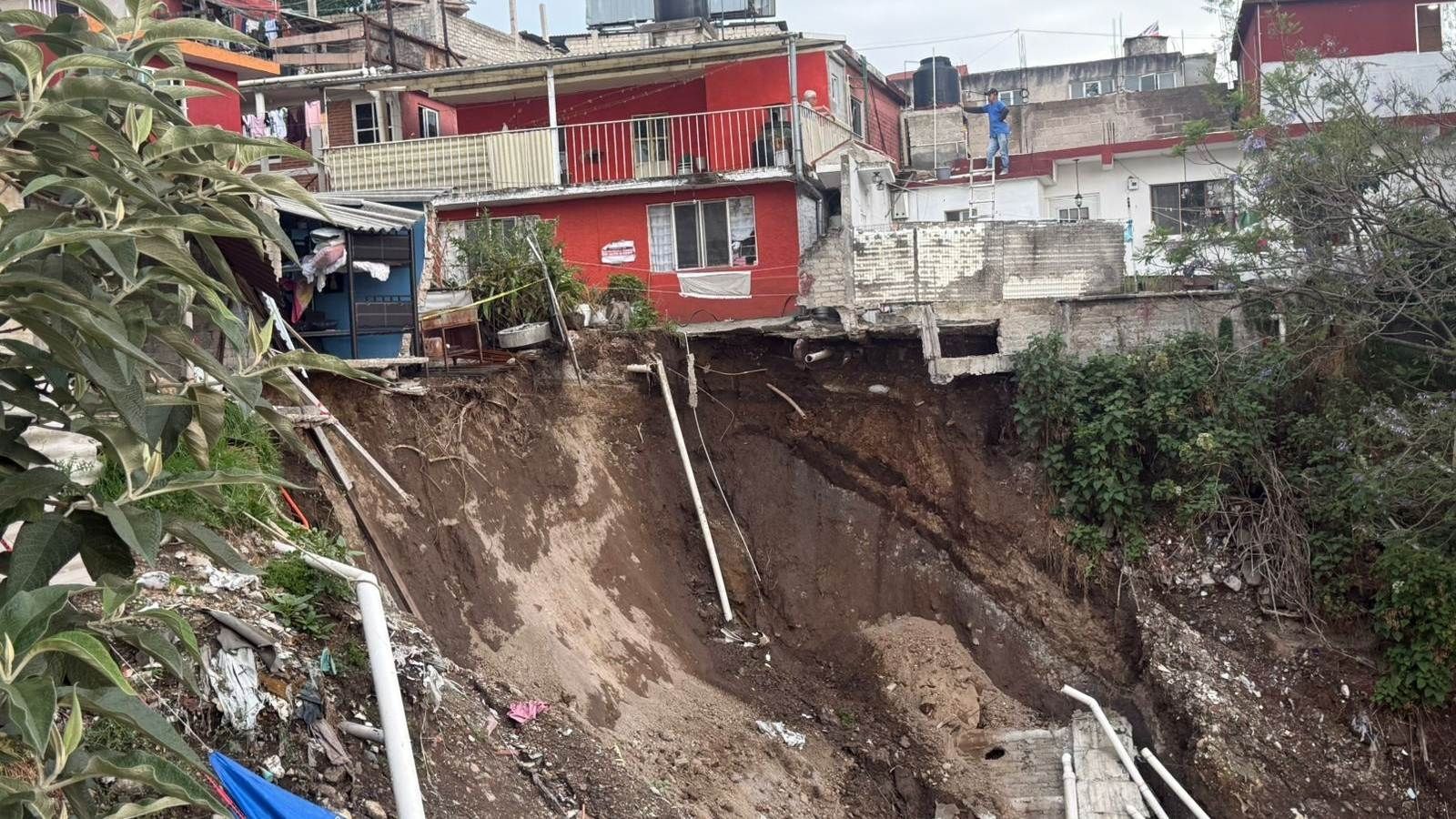 Desgajamiento en Lomas del Chamizal. Foto: N+