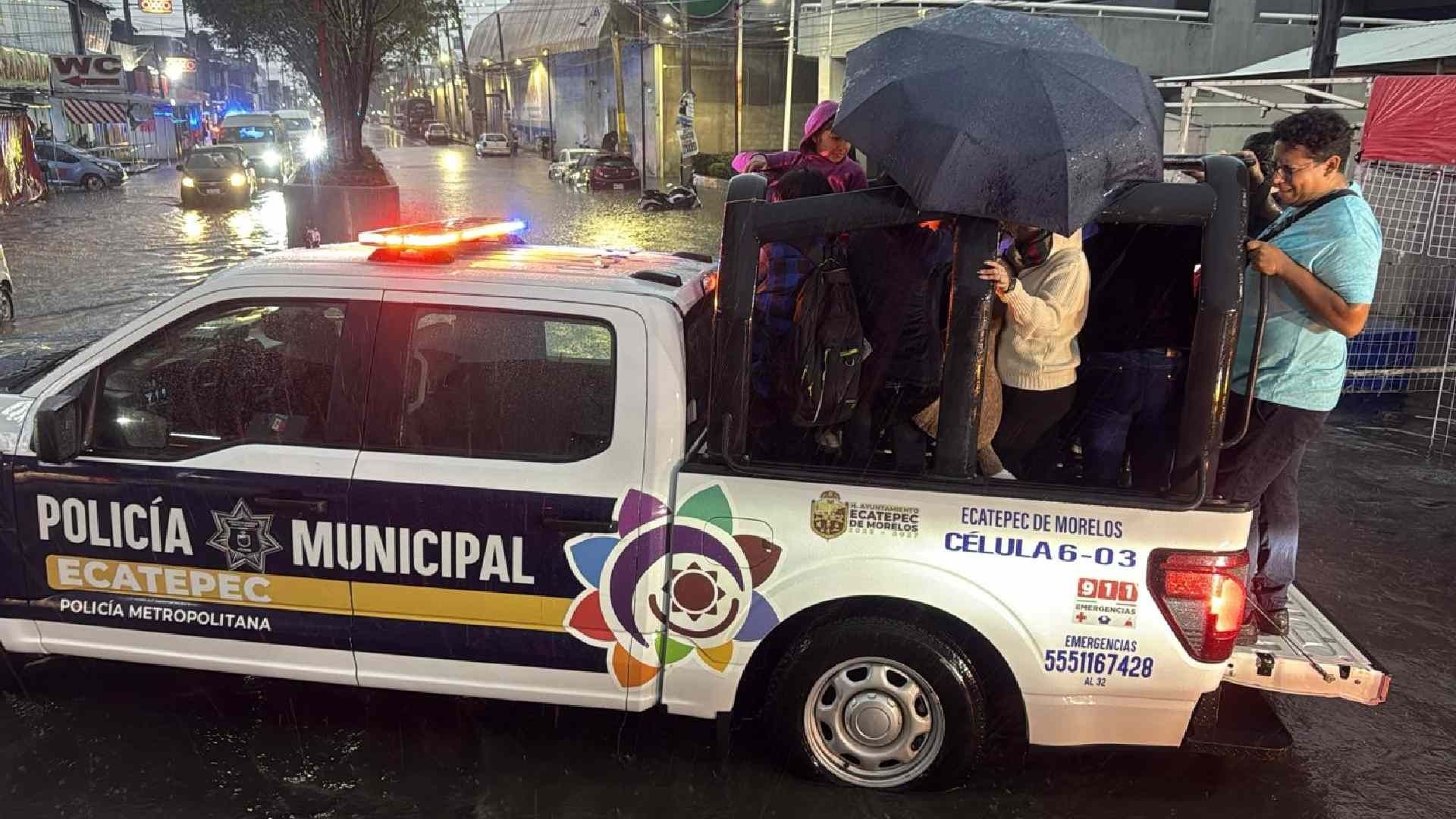 Inundaciones en Ecatepec. Foto: N+
