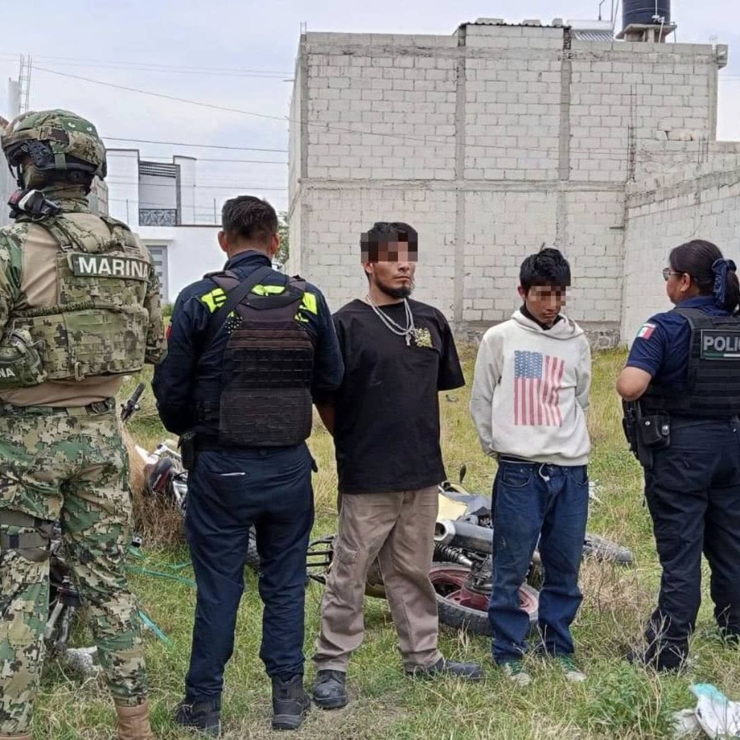Dos Detenidos Robo Bicicleta Eléctrica Recuperada Colonia La Venta Amozoc Puebla