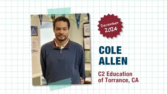 En diciembre de 2024, Cole fue elegido profesor del mes. Foto: Facebook | c2education