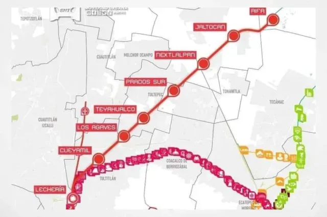 Tren Suburbano AIFA: MAPA