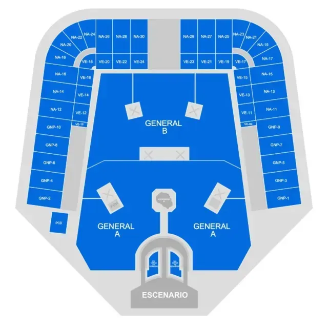 Mapa Oficial Karol G Tour 2026 Estadio GNP CDMX