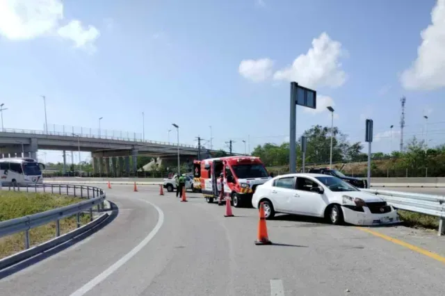 Accidente en Yucatán. Foto: Guardia Nacional