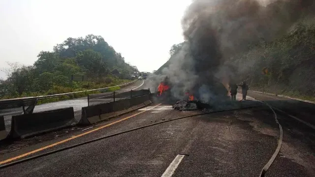 Accidente en Veracruz. Foto: Guerdia Nacional