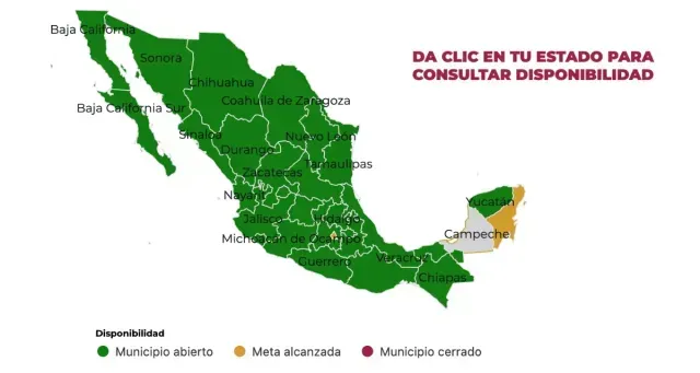 Mapa Jóvenes Construyendo el Futuro 2026, al 2 de abril de 2026.