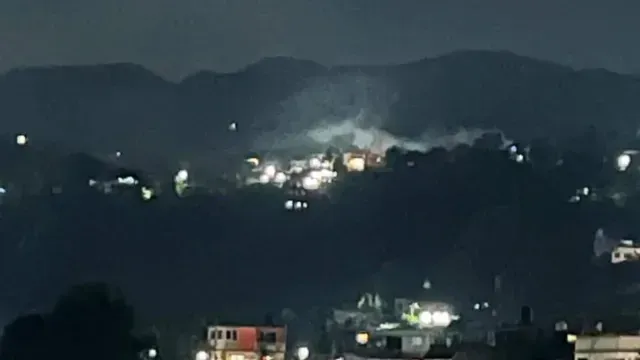 El incendio provocó alarma entre habitantes de la zona. Foto: Facebook Huauchinango Noticias