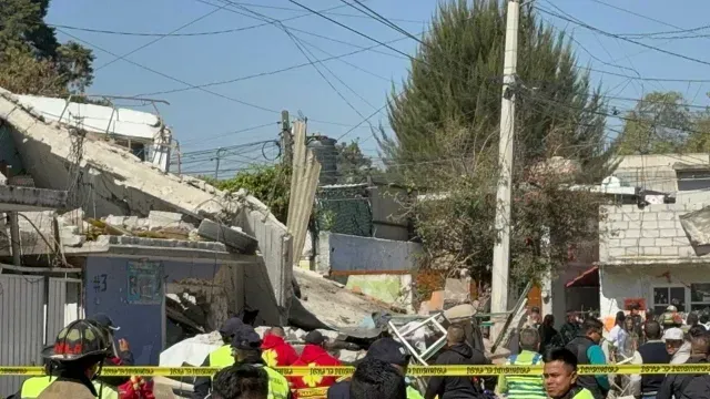 Afectaciones en Coacalco tras explosión en casa por tanque de gas. Foto: N+