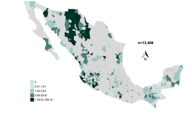 Contagios por sarampión en México, 13 de marzo de 2026. Foto: Ssa