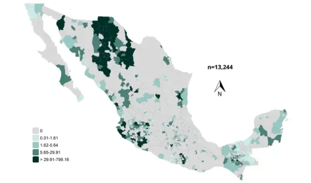Contagios por sarampión en México, 12 de marzo de 2026. Foto: Ssa