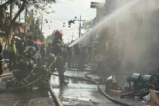 Incendio en San Felipe de Jesús. Foto: N+