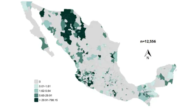 Contagios por sarampión en México, 6 de marzo de 2026. Foto: Ssa
