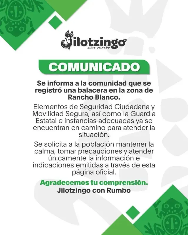 Balacera Hoy Jilotzingo, Edomex